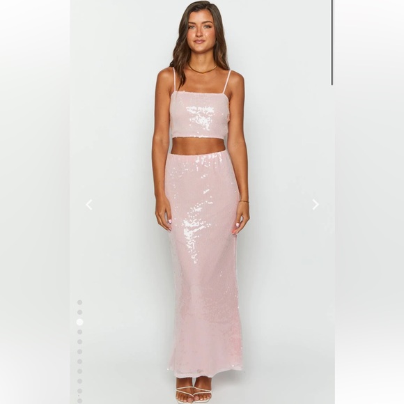 Beginning Boutique Dresses & Skirts - NWT Beginning Boutique Bellah Pink Maxi Skirt